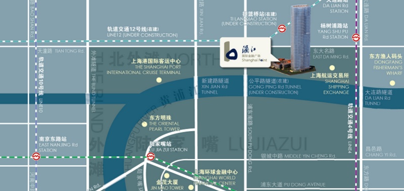 浦江国际金融广场交通区位图
